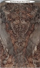 Stabilized Spalted Maple Lace Burl knife scales 5633, gun grips, microwood