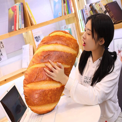 3D Simulation Bread Shape Plush Pillow,Soft Butter Toast Bread Food Cushion Stuf - Picture 11 of 12