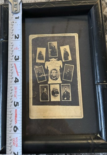 Abraham Lincoln CDV mit 9 Mathew Brady Bildern E.&H.T. Anthony Backmark & Stempel - Bild 4 von 4