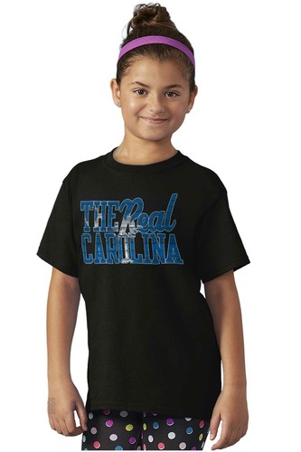 The Real North Carolina Southern Pride Unisex Kids Youth Crew T Shirts - Picture 5 of 7