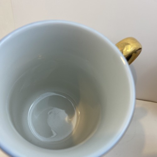 4 HORCHOW Demitasse Cup Cobalt Blue w/ Gold Trim Japan - Picture 6 of 7