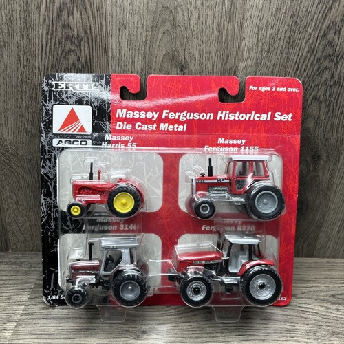 ERTL 1/64th Massey Ferguson 1155 3140 8270 Harris 55 conjunto histórico de 4 piezas - Imagen 1 de 5