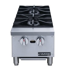 DUKERS DCHPA12 2 BURNER HOT PLATE 12" WIDE NAT GAS WITH LP CONVERSION KIT