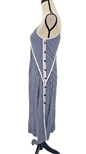 Rag & Bone Sundress Womens Small Blue Gingham Plaid Sleeveless Knee Length - Picture 4 of 14