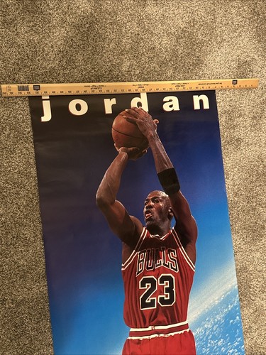 Vintage Michael Jordan Space 2 1995 DoorPoster 26”X74”NBA #8316 Jordan 11 - Picture 6 of 8