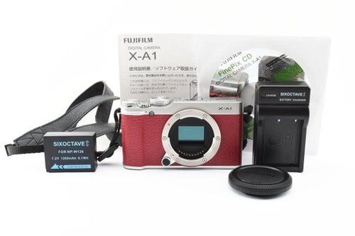 FUJIFILM X-A1レッド　レンズセット 富士フイルム Xシステム フジフィルム ミラーレス FUJIFILM X-A1