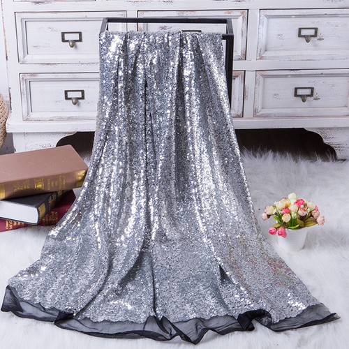 Glitz Embroidery Sequin Lace Fabric Mesh DIY Wedding Evening Party Event Dress - Picture 42 of 49