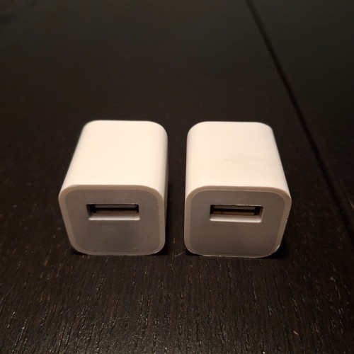 (2) Apple Lightning 5-Watt USB Cable 1m Power Adapters - Photo 4 sur 11