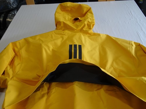 Adidas 3XL 66" RRP $240 NWT, Yellow Waterproof, breathable jacket v. rare in UK! - Picture 14 of 23