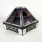 6 Sided Stained Glass Shade Spectrum Arts Crafts Replacement Light Cover Hampton