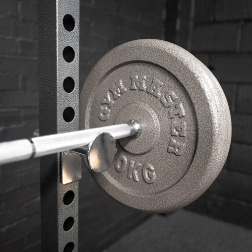 GYM MASTER Standard Barbell 1" Diameter & Spinlock Collars Weight Lifting Bar - Picture 4 of 28