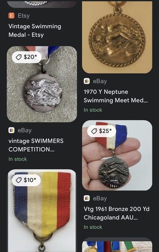 Vintage Swimmers Champion Badge/ Madallion - Picture 4 of 5