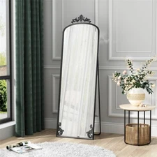 Full-length Mirror Floor Mirror Large Wall Bedroom Mirror Stand Alloy Thin Frame