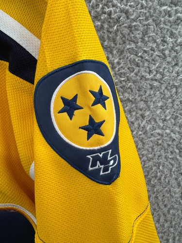 Nashville Predators Reebok Hockey Jersey Mens Size 48 Roman Josi Yellow - Picture 9 of 10