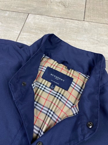 Vintage Burberry Golf Nova Check Jacket 1/4 Zip Lined Pullover Size L - Picture 4 of 8
