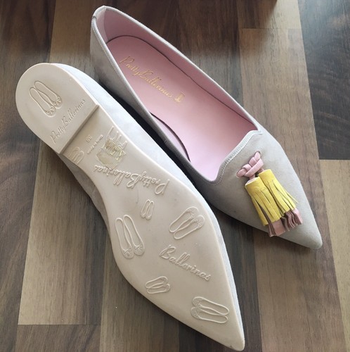 Neue Pretty Ballerinas Beige gelbe Quaste Gr. 38 - Bild 2 von 4