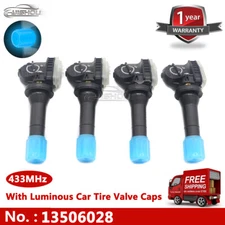 New 4PC TPMS Tire Pressure Sensor For Buick Chevy GMC Cadillac 13598773 13506028