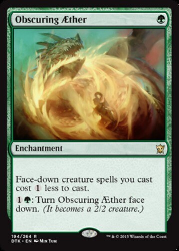 Obscuring Aether ~ Moderately Played Dragons of Tarkir MTG Magic UltimateMTG Gre - Picture 1 of 1