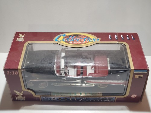 Road Legends 1958 Edsel Citation Convertible 1:18 Scale Diecast Model Car Black - Picture 3 of 8