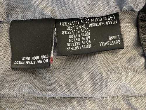 VTG WILSON LEATHER PELLE STUDIO Black Jacket Thinsulate With Lining Mens Small - Picture 16 of 18