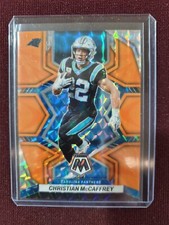2022 Mosaic #28 Christian McCaffrey - Panthers 49ers Orange Reactive Prizm