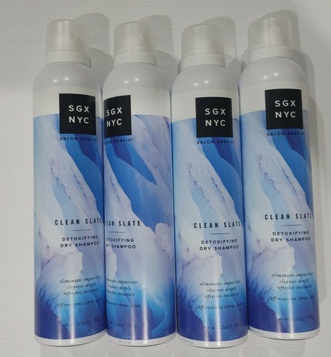 (4) SGX NYC Salon Grafix Clean Slate Detoxifying Dry Shampoo Citrus Scent 6.5 oz - Picture 1 of 3