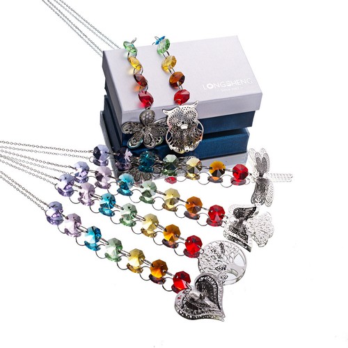Set of 6 Crystal Sun Catcher Window Hanging Prism Rainbow Maker Octagon Beads - Picture 3 of 5