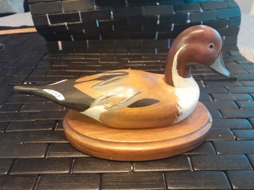 Wooden Bird Factory original Pintail Drake signiert von Judy Bjork 1986 USA - Bild 3 von 12