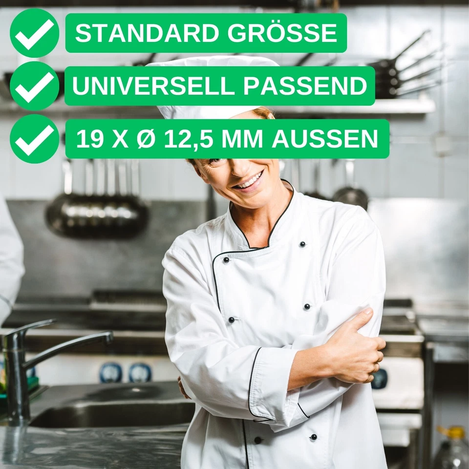 Rundknöpfe für Kochjacken Kochknöpfe Kugelknopf Kochjacke Koch Knöpfe Jacke Koch - Bild 2 von 4