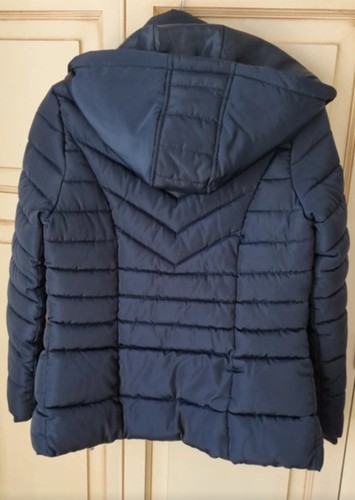 Navy Puffer Coat xs - Picture 2 of 3