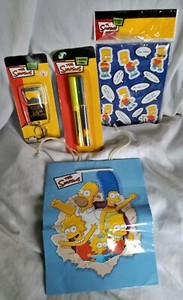 2007-The-Simpsons-Collection-Pens-Keychain-Bart-Magnets-and-Gift-Bag