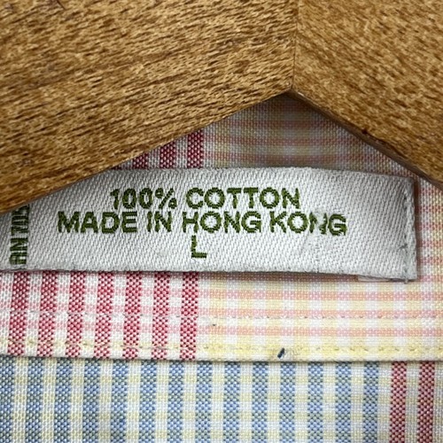 Orvis Shirt Mens L Check Button Down Casual Cotton Long Sleeve - Picture 5 of 11