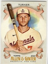 2021 Topps Allen & Ginter Baseball Trea Turner No. 185 Washington Nationals