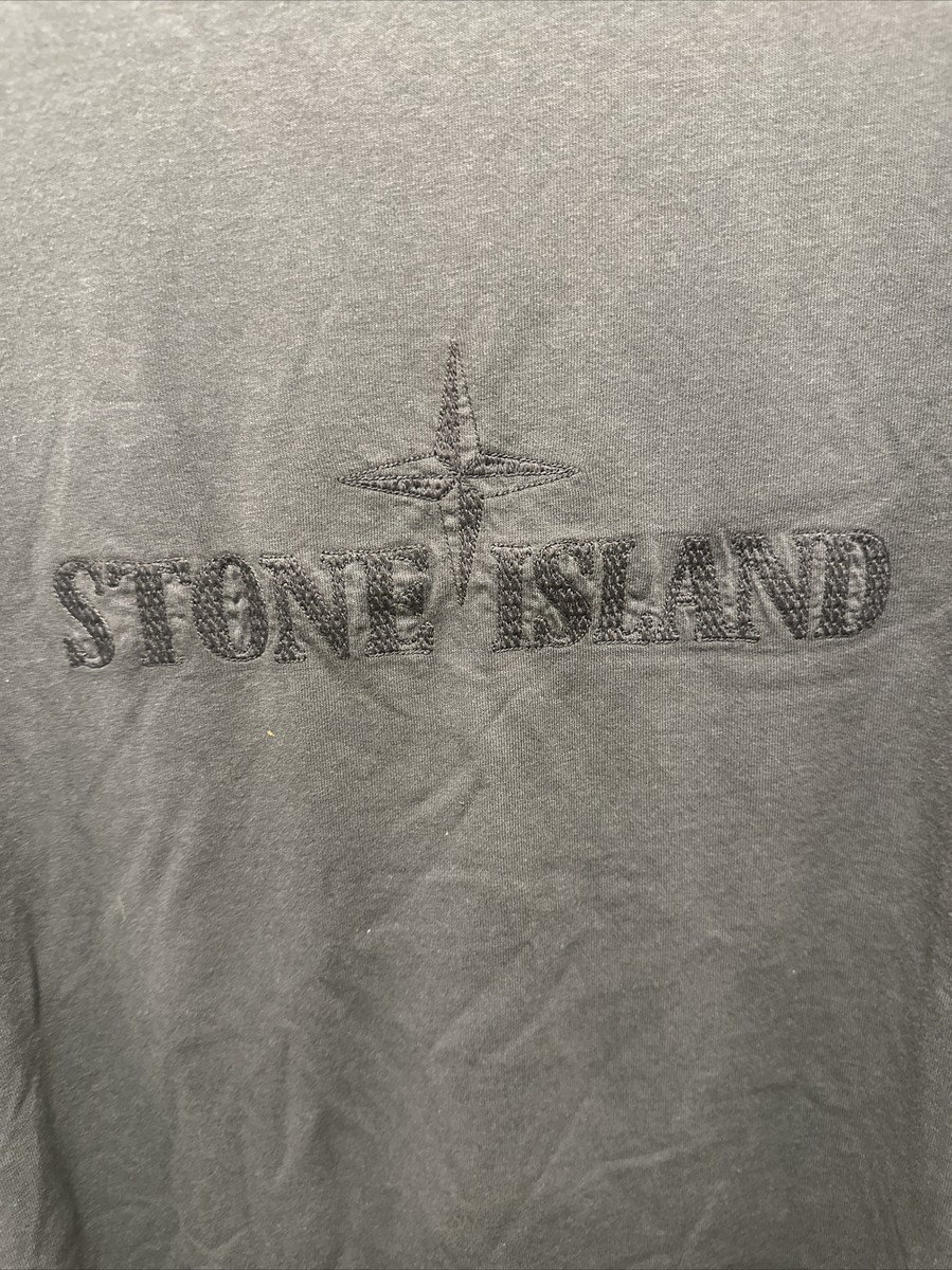 BRAND NEW WITH TAGS Stone Island Charcoal Embroided T shirt