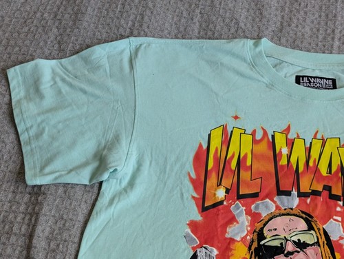 Camicia Lil Wayne adulto extra large vestibilità 2XL verde New Orleans giovane motivo soldi - Foto 3 di 9