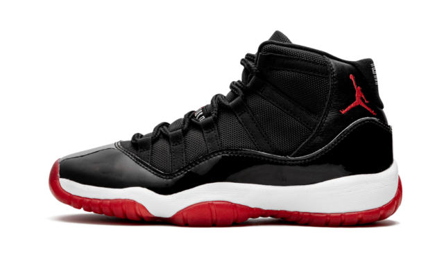 jordan 11 black and white and red