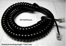 10-Pack Lot Black 12Ft Handset Cord for Avaya 4600 Series IP-Office Phone 4612D