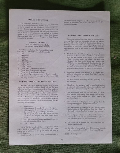 AD&D 1e Role Aids: Question of Gravity módulo Dungeons & Dragons 1982 completo - Imagen 8 de 15
