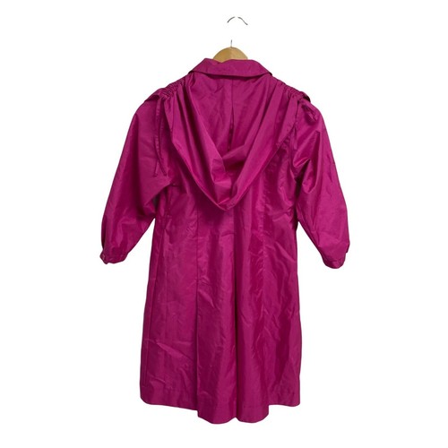 Rothschild Girl's Long Sleeve Hooded Bright Pink Long Pea Coat Size 7 - Picture 4 of 12