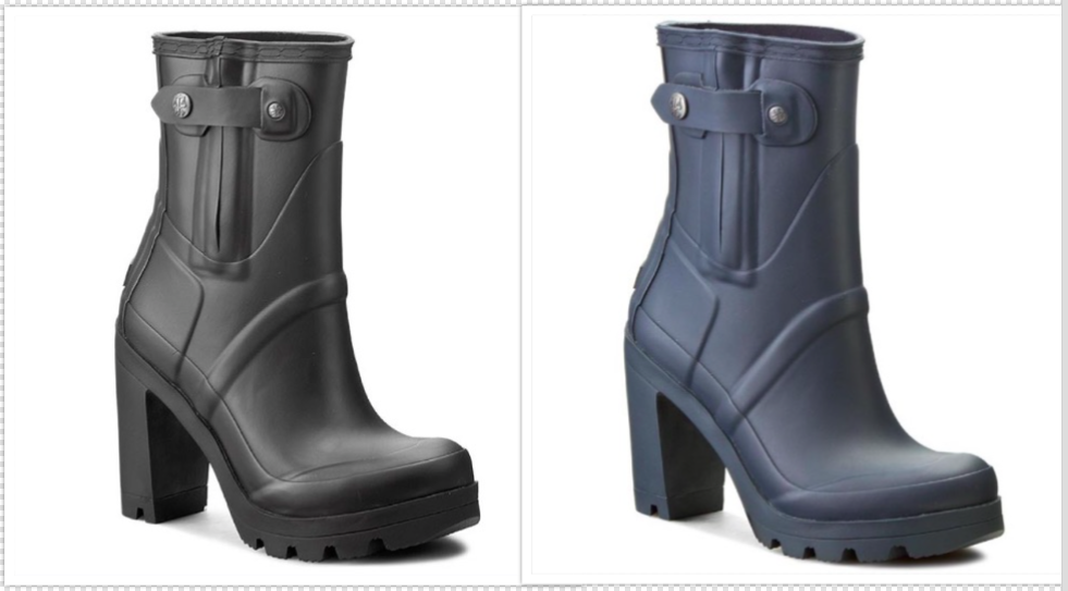 New HUNTER Wellington Original High Heel botas WFP1022RMA Navy Negro Sz 3 to 6 New HUNTER Wellington Original High Heel botas WFP1022RMA 3 Navy Negro Sz 3 WFP1022RMA to 6 316680