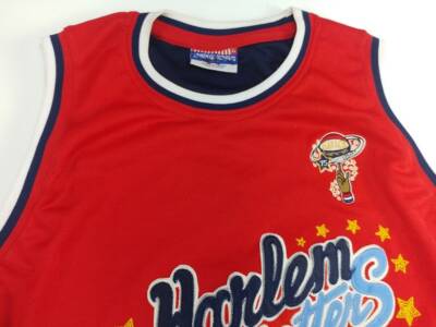 Platinum Fubu jersey, red, Harlem Globetrotters, vintage