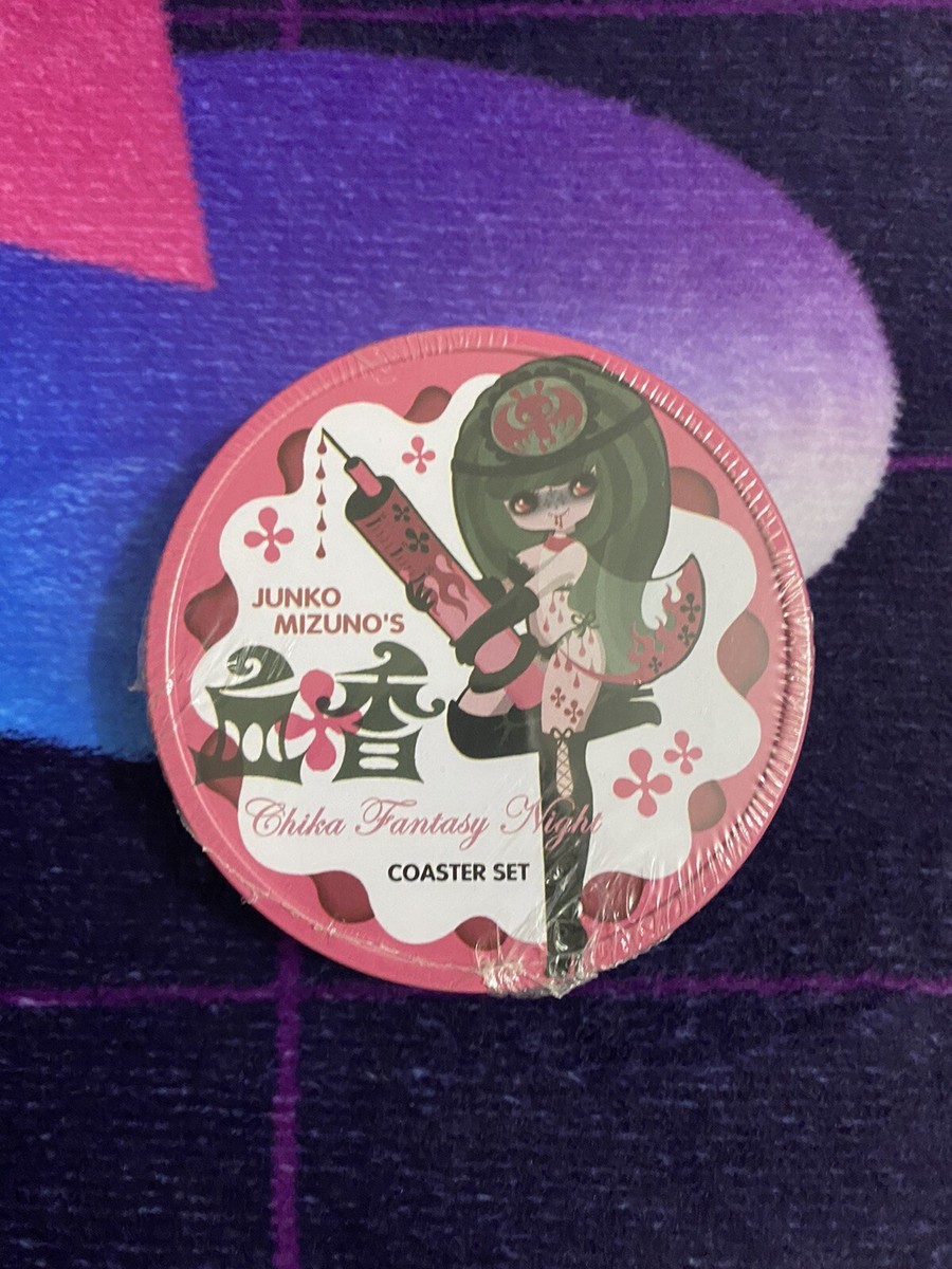 2005 Junko Mizuno Chika Fantasy Night Coaster Set Tin Dark