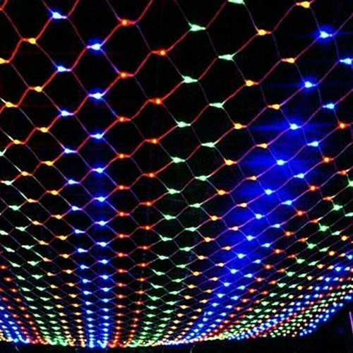 LED Fairy String Net Mesh Curtain Lights Christmas Party Garden Outdoor Decor UK - Picture 14 of 18
