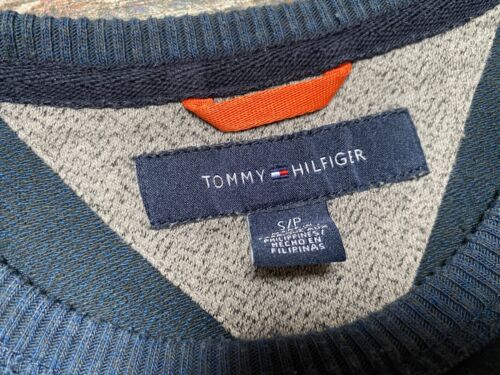 Jersey Tommy Hilfiger Para Hombre Azul Algodón Cuello Redondo Talla S/P - Imagen 5 de 5