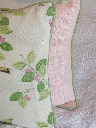 laura ashley aviary garden Apple fabric cushion cover Piped 16” - Picture 6 of 8