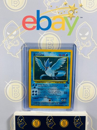 Articuno 2/62 MP/LP Played Fossil set 1999 Pokemon Card Holo Rare Holofoil