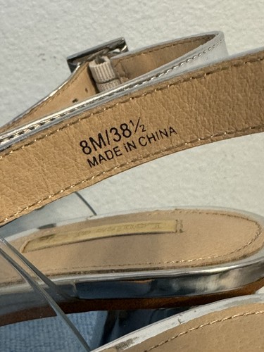 Louise et Cie Lo-Kamber2 Women’s Size 8 Pearl Studded Sandals Heels - Mint - Picture 8 of 11