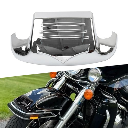 Front Mudguard Tip Trim For Harley Road King FLHR Electra Glide Standard Chrome - Picture 1 of 10