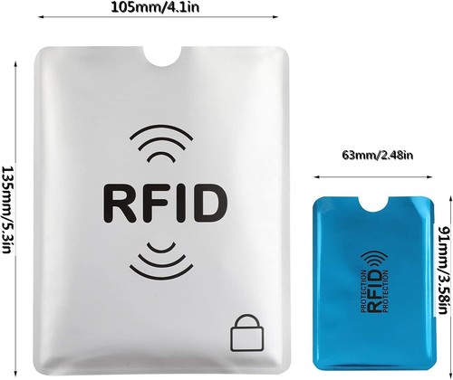 28 RFID Schutzhüllen 24 Kreditkarten & 4 Reisepass Identitätsdiebstahl Schutzhüllen - Bild 4 von 11