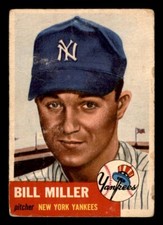 1953 Topps Baseball #100 Bill Miller PR *h1